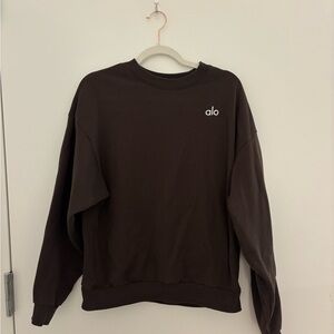 ALO Yoga Brown Crewneck